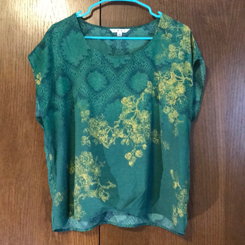 Green & yellow blouse